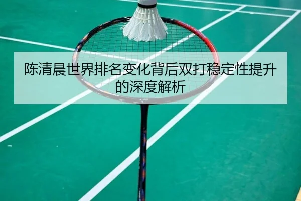 陈清晨世界排名变化背后双打稳定性提升的深度解析